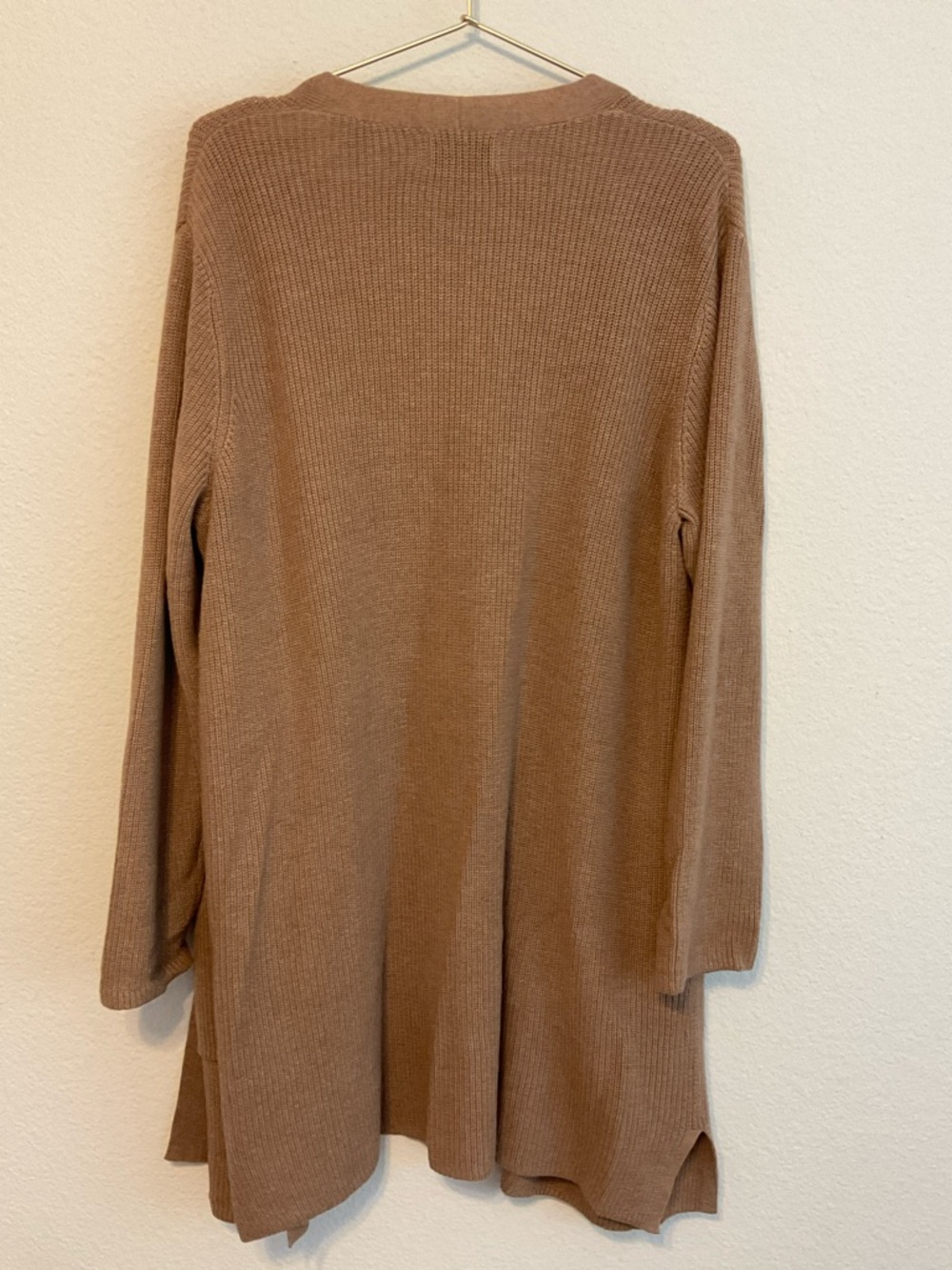 Old Navy Camel Brown Open-Front Ribbed Cardigan XL - Picture 3 of 11
